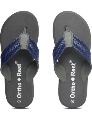 Ortho + Rest Men Flip Flops(Grey , 8)