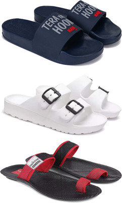 DRACKFOOT Men Slides(Red , 6)