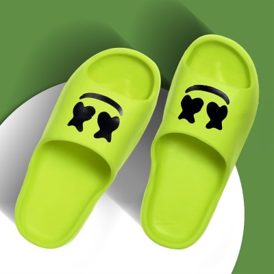 Footup Men Footup Comfortable Trendy Stylish Slides, Flip Flops and Slip-On Slipper for Men Flip Flops(Green , 6)