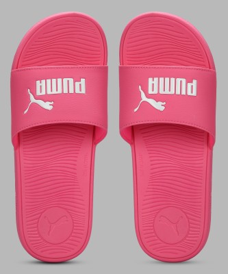 PUMA Women Slides(Pink , 4)