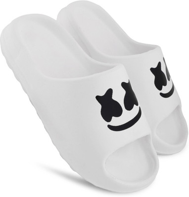 STEP COOL Men Slides(White , 7)