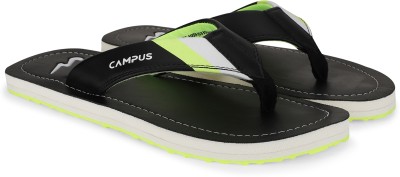 CAMPUS Men Flip Flops(Black , 8)