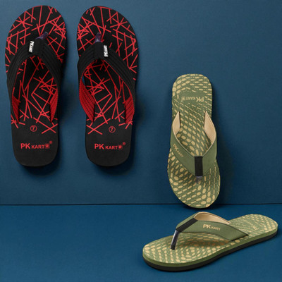 PKKART Men Slippers(Multicolor , 10)