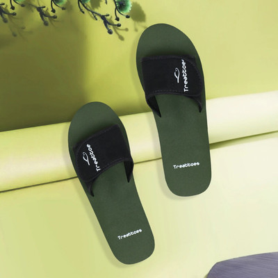 TREATTOES Women Orthopedic & Diabetic Ortho Care Comfortable Lightweight House Doctor Slippers Slides(Green , 7)