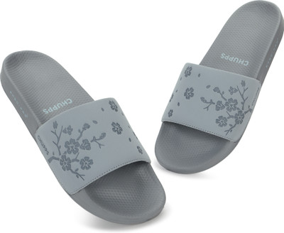 Chupps Women Flip Flops(Grey , 5)