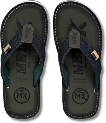 metaflex Men Flip Flops(Green , 7)