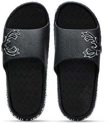 DHR Men Flip Flops(Black , 6)