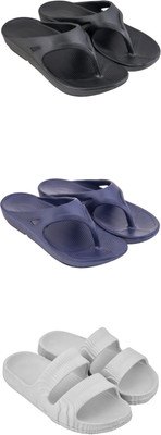 Footup Men Slippers(Multicolor , 10)