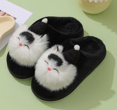 shoptegic Women Slides(Black , 8)