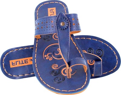 FLITE Women Slippers(Blue , 8)