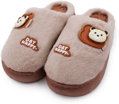VRITRAZ Women Slippers(Beige , 8)