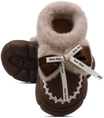 VRITRAZ Women Slippers(Brown , 7)