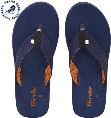 BIRDE Men Comfortable Regular Wear Slippers For Men Flip Flops(Navy , 9)