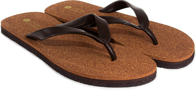 Paaduks Men Flip Flops(Brown , 10)
