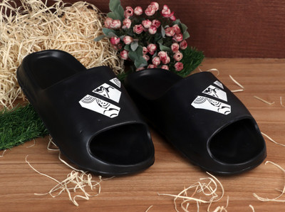 Superaj Men Slides(Black , 9)