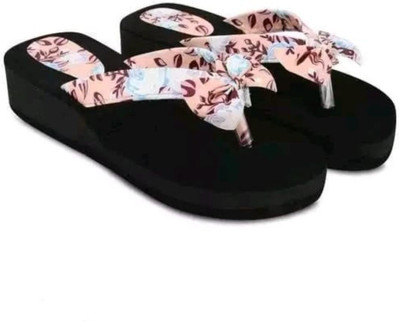 BOOMBEAUTY Women Slippers(Pink , 8)