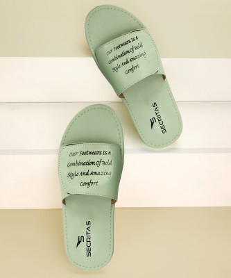 SECRITAS Men Slides(Green , 11)