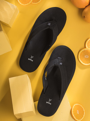yoho Men Bubbles Men Ortho slippers |Soft and comfortable for Men Slippers(Black , 7)