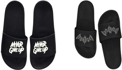 nvisan Men Slides(Grey, Black , 7)