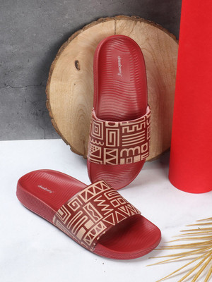 Dressberry Women Slides(Red , 6)