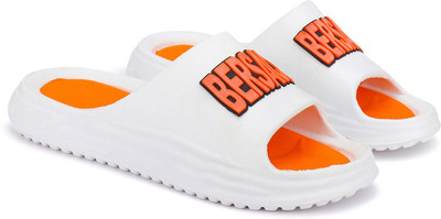 BERSACHE Men Slides(Orange , 9)