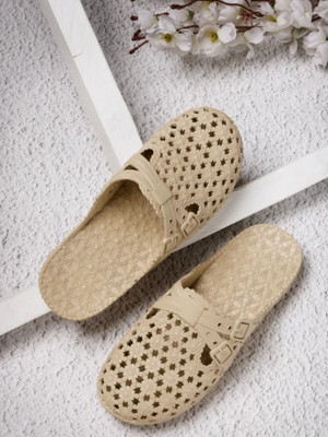 kardam&sons Women Slides(Beige , 5)