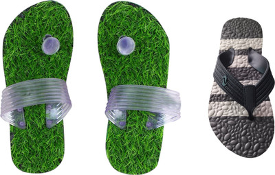 skyflip Men Slides(Grey, Grey , 8)