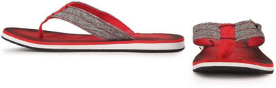 Sparx Men Flip Flops(White, Red , 9)
