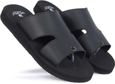 DR STTEP Men Soft Ortho Slippers for Men | Comfy Anti-Skid Flip Flops for Daily Use Slides(Black , 6)