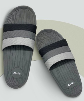 Bata Men Slides(Grey , 7)