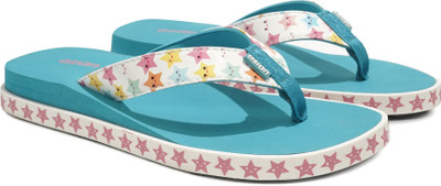 asian Women Flip Flops(Green , 4)