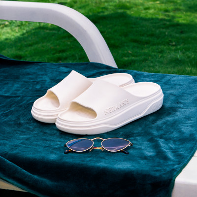 Neemans Women Slides(Off White , 9)