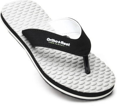 Ortho + Rest Men Soft Orthopedic Slipper for Men|Diabetic, Heel Pain Relief, Anti-Skid Daily Use Slippers(Grey , 6)