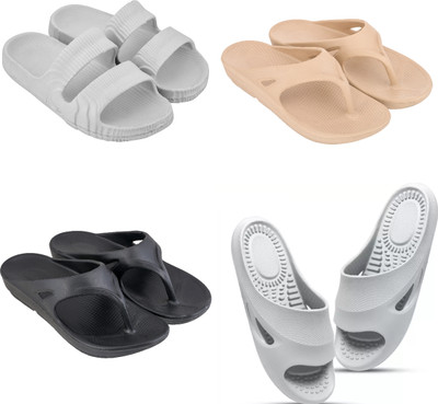 house of common Women Slides(Multicolor , 10)