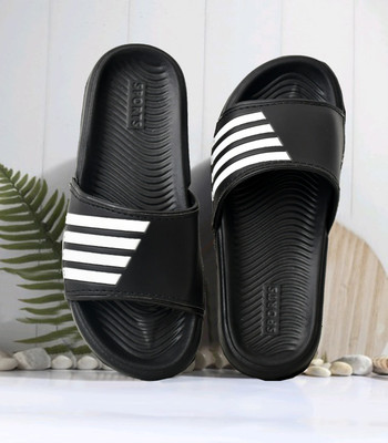 STIFRON Men Slides(Black , 7)