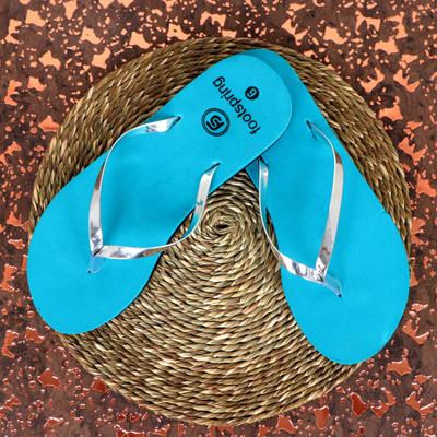 Footspring Women Slippers(Blue , 5)