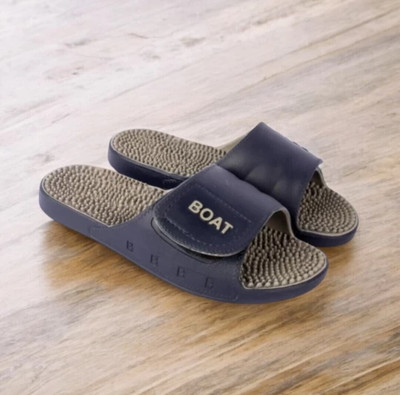 Slider style Men Slides(Blue , 8)