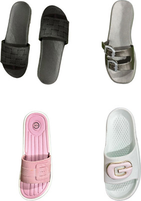 strivox Women Flip Flops(Multicolor , 4)