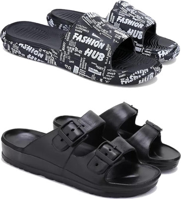 Pennen Men Slides(Black , 8)