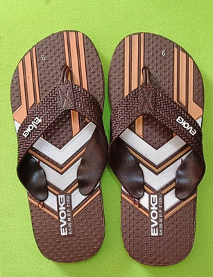 AK traders Men Flip Flops(Brown , 6)
