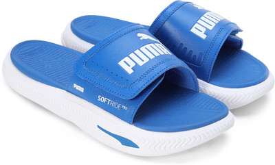 PUMA Men Slides(Blue , 8)