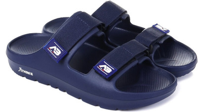 athree Men Slides(Blue , 6)