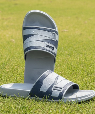 Lehar Men Slides(Blue, Grey , 9)