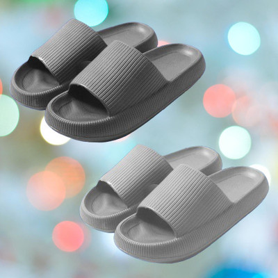 Dee Rook Men Slides(Black, Grey , 7)