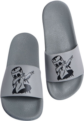Shoe Mate Men Slides(Grey , 7)