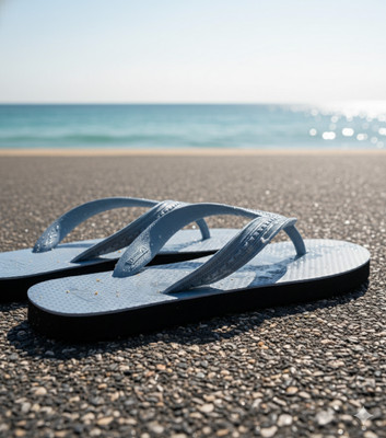 asort Men Flip Flops(Grey , 9)