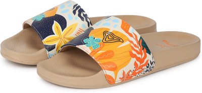 yoho Women Tropica Printed Comfortable Women Slides Stylish & Waterproof | Ladies Slippers Slides(Multicolor 7)