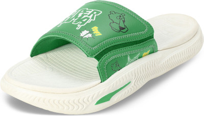 PUMA Men Softride Pro Super V1 Slides(Green , 6)