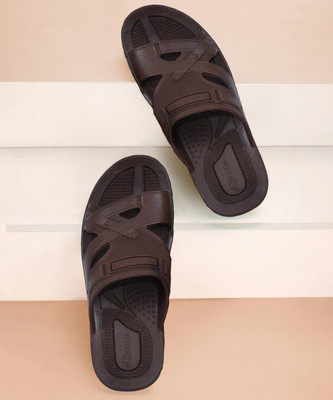 AJANTA Men Slippers(Brown , 6)