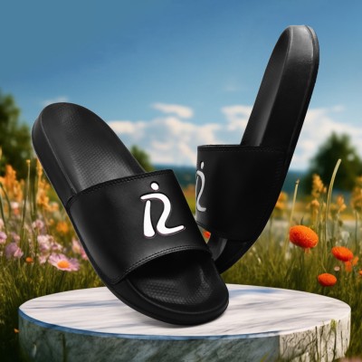 RADDZ SPORTS Men Slides(White, Black , 7)